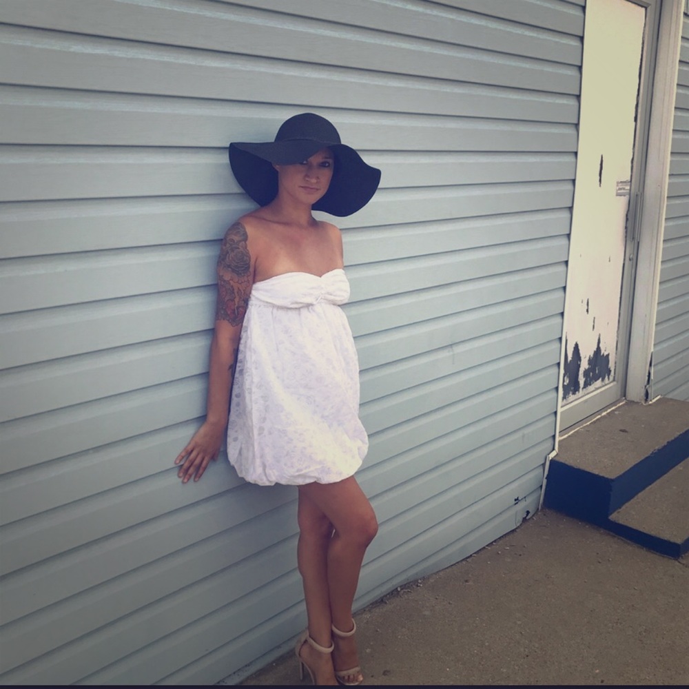 Wet seal white lace dress